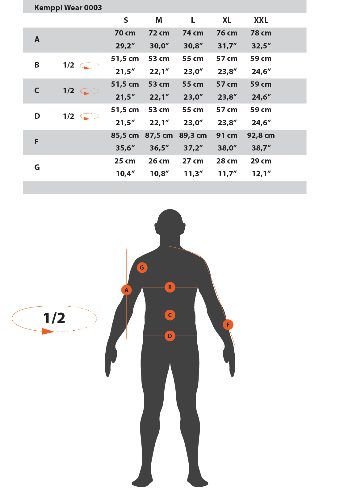 0003 Size Guide