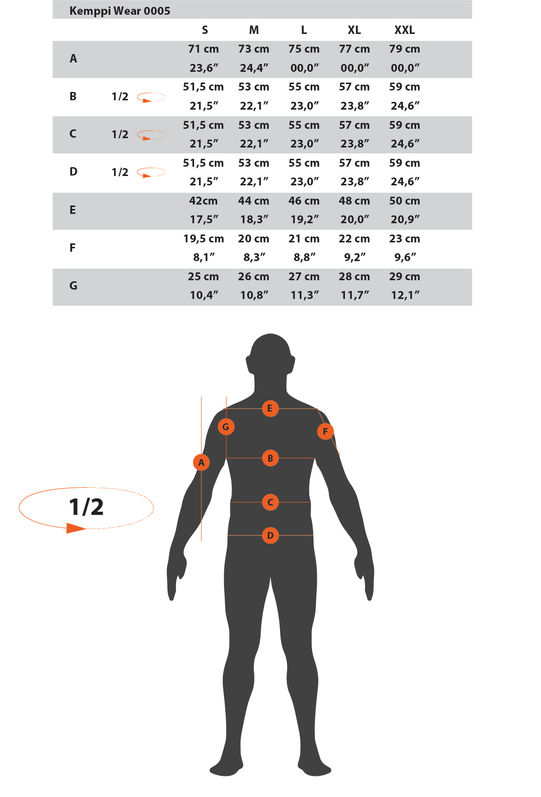 0005 Size Guide